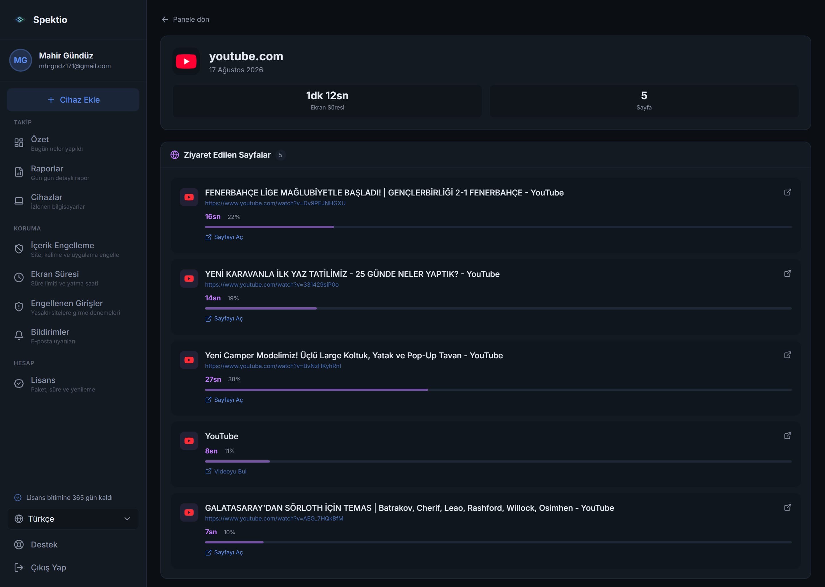 YouTube’da ne izlendiğini görün